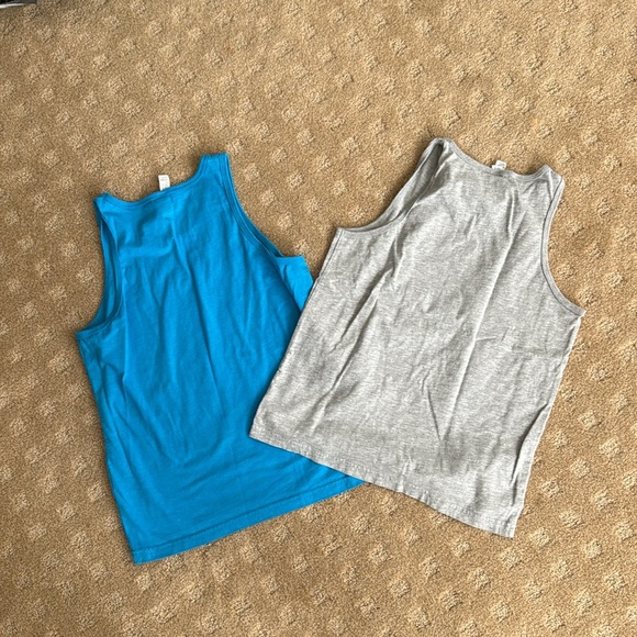 Kanakuk Kamp tank tops, turquoise one and gray one, youth large - Picture 5 of 5